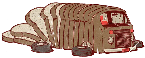 Loafwagen - Loaf, brot, Laib, auto, camper, bulli, brd Loafwagen - Loaf, brot, Laib, auto, camper, bulli, brd