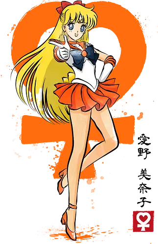 Venus sumi e - sailor, moon, venus, anime