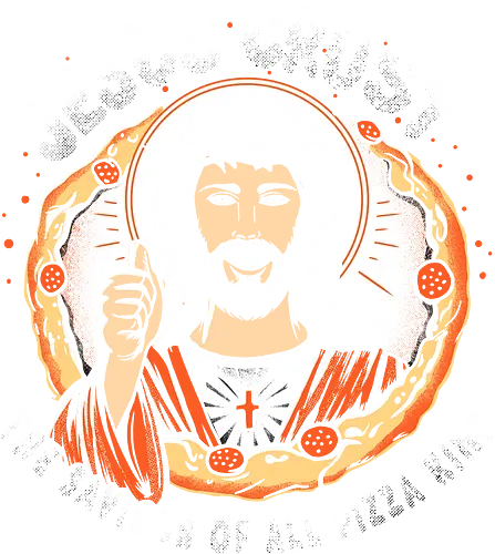 Jesus Crust- Saviour of all Pizza kind - pizza, savior, christ