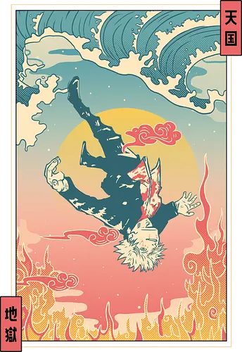 Honored Sorcerer - jjk, jujutsu, sorcerer, ukiyo-e