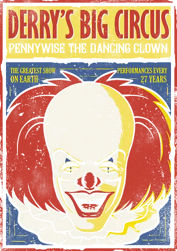 Derry's Big Circus '90 - it, clown, horror, circus, 90s, classic, king, stephen, Clown