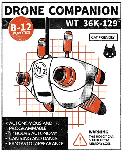 Drone companion - stray, cat, robot, drone, game, gaming, katze