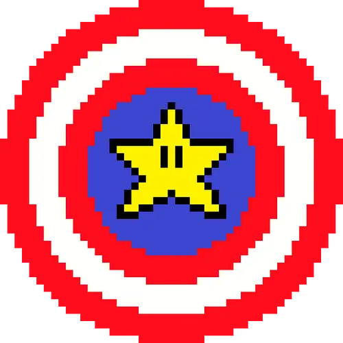 Captain Pixel - mcu, fun, mario, mashup