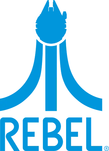 Retro Rebel - atari, mashup, logo, space opera, rebel