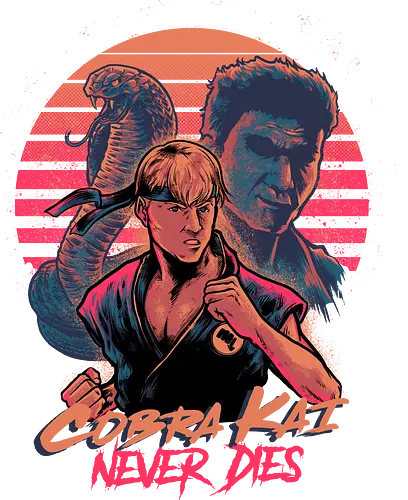 Never Dies - cobra, kai, karate, retro, 80s