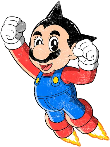 Astroplumber - astro, mario, mashup, anime, manga, games, retro, retrogames, classic