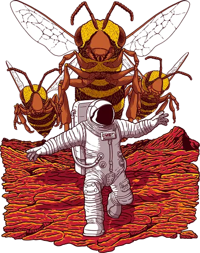 Killer Bees on Mars - mars, space, science, horror, fiction, science fiction