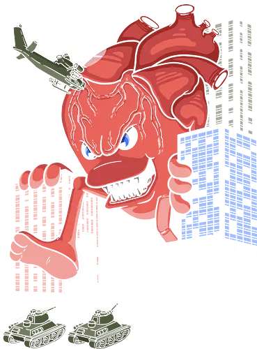 Heart Attack! - herz, attacke, kaiju, heart Heart Attack! - herz, attacke, kaiju, heart
