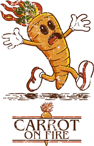 Carrot on fire. - Carrot, möhre, feuer Carrot on fire. - Carrot, möhre, feuer