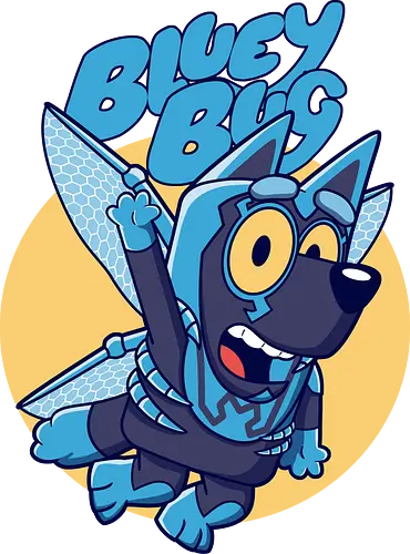 Bluey Bug. - blue, bug, comic, mashup, Beetle Bluey Bug. - blue, bug, comic, mashup, Beetle