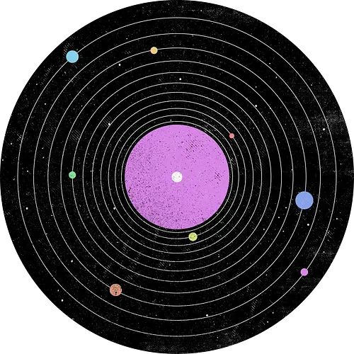 Galaxy Song - music, platte, lp, schallplatte, vinyl, sonnensystem, solar system, science, wissenschaft