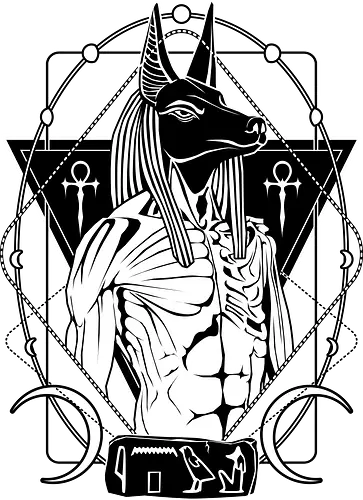 Anubis - Egypt, gott, god, Dark art, goth, dth