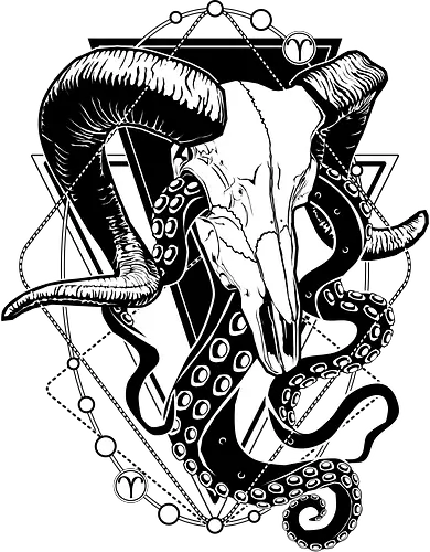 Aries - Widder, zodiac, Sternzeichen, Horoscope, Dark art