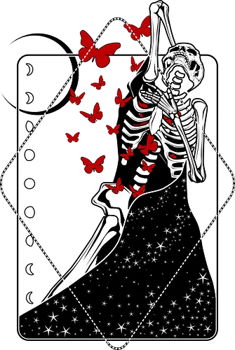 You make me nervous - skeleton, skelett, love, Butterfly, valentiConsole