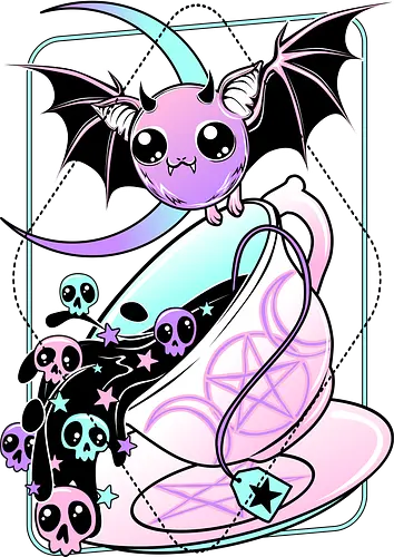 Spill the T - cute, bat, fledermaus, Pastel, tee, ttime