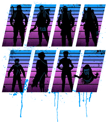 Retro Busters - ghost, buster, retro, neon Retro Busters - ghost, buster, retro, neon