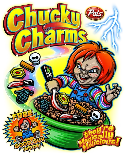 Chucky Charms - horror, movie, müsli, murder, doll, puppe, classic, 80s, cerl