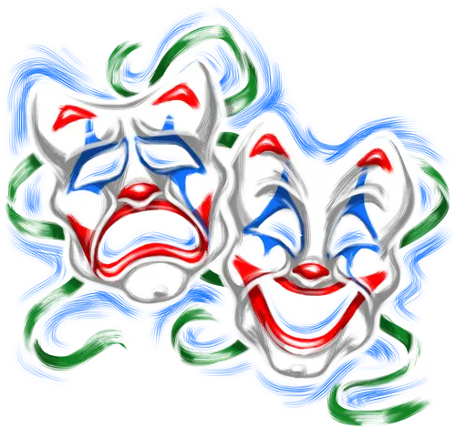 Comedy & Tragedy - movie, comic, joke, clown, Jester