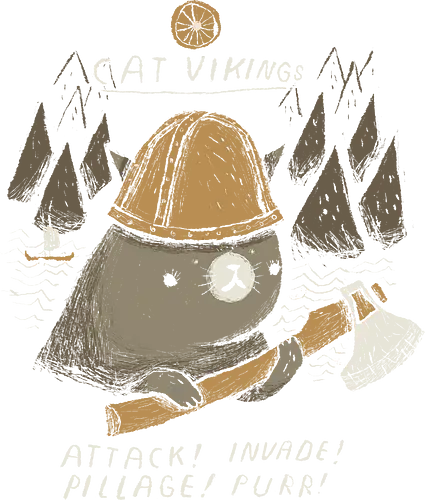 Cat Vikings - cat, katze, cute, viking, wikinger, neko