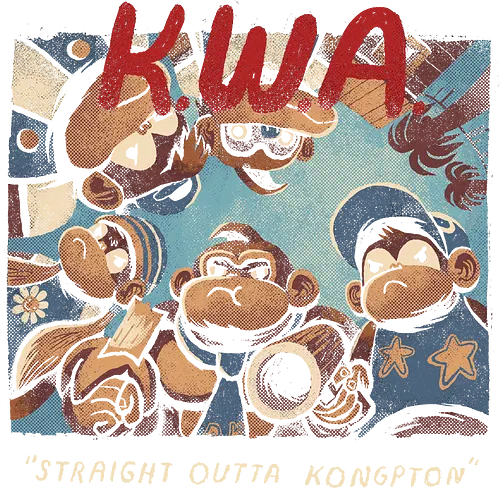 DK rap album art - gaming, movie, mashup, music, rap, compton, straight outta