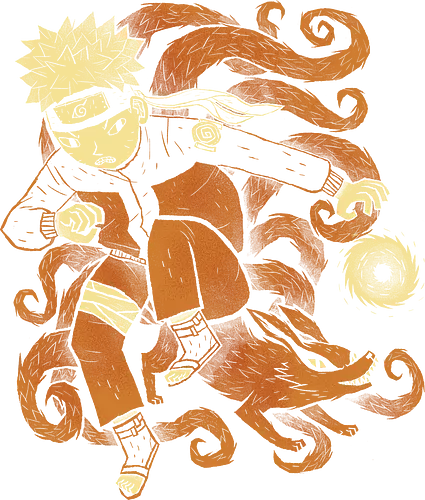 Nine Tails - shipuuden, ninja, fox, kyubi, anime, manga