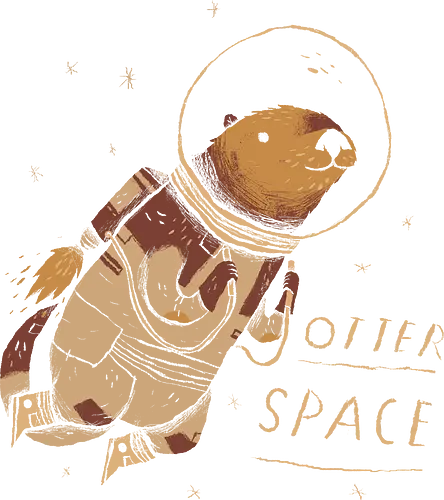 Otter Space - space, otter, cute, fun, weltraum