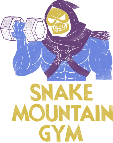 Snake Mountain Gym - skeletor, classic cartoon, classic, 80s, 90s