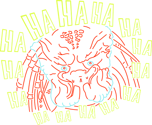Laughing Predator - predator, alien, haha Laughing Predator - predator, alien, haha
