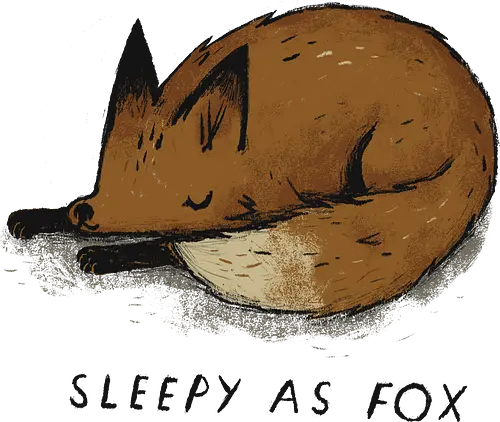 Sleepy as Fox - fox, fuchs, sleepy, sleep, schlaf, schlafen, relax, cute