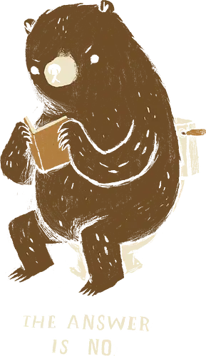 does a bear apparel - animal, cute, nein, süß, toilette, toilet, bär, no, bear