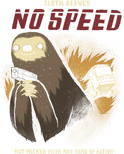 no speed - faultier, sloth, speed, mashup, movie, action, animal, cute, tense, spannung, knu reeves