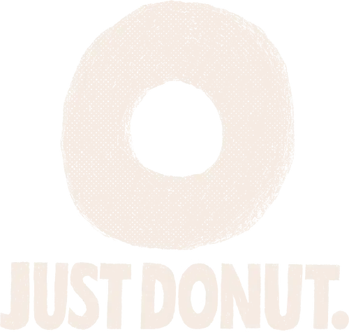 Just Donut - donut, just do it, mashup, Statement, doughnut