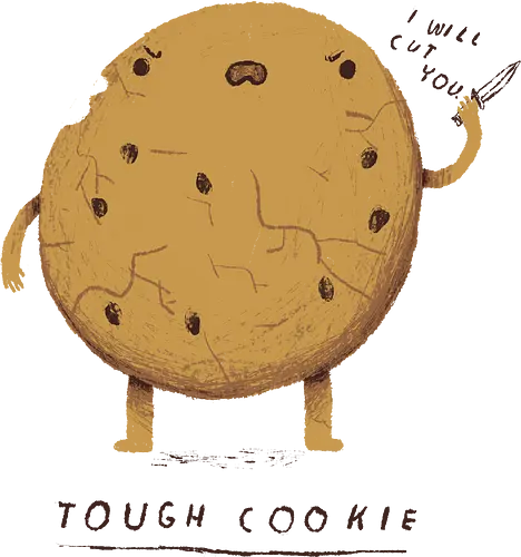 Tough Cookie - cookie, keks, Tough, Gangster, knife, Cut