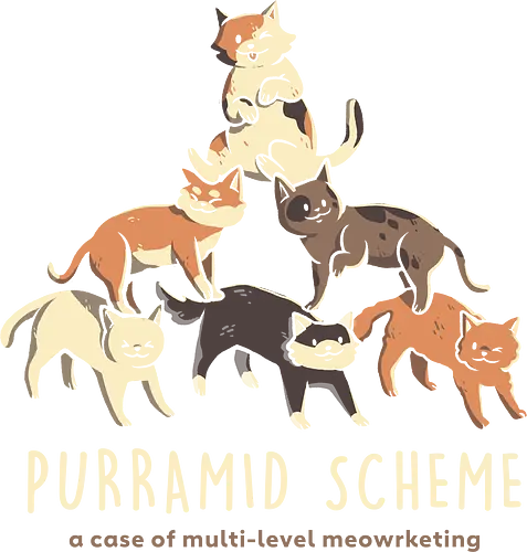 Purramid Scheme - cat, katze, cute, pyramide, Marketing