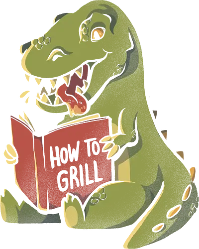 How to Grill - dino, dinosaurier, grillen