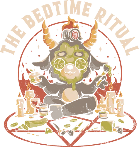 The Bedtime Ritual - baphomet, ritual, pentagram