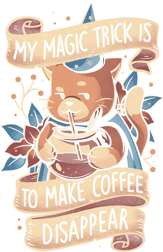 Magic Trick Cat - kaffee, coffee, magic, witch