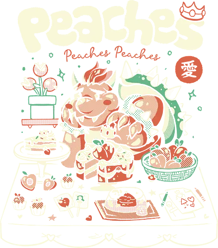 Peaches - mario, plumber, klempner, gaming, peach