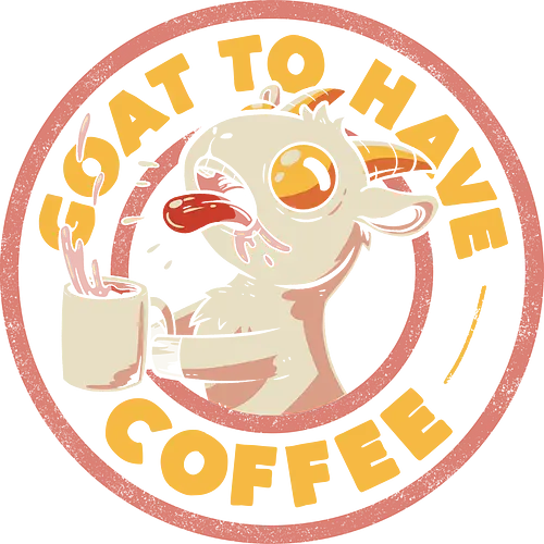 Goat to Have Coffee - goat, ziege, kaffee, coffee