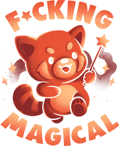 Red Panda Magic - magic, magical, red panda