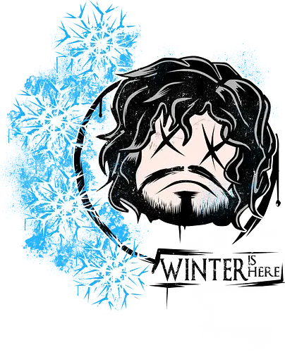 Winter is here - snow, ice, fire, jon, winter, mashup, album, cover, bHero of Time