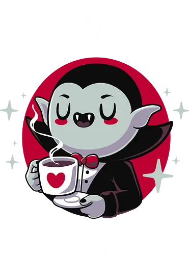 Coffee Vampire - kaffee, vampir, morning, blood, monday