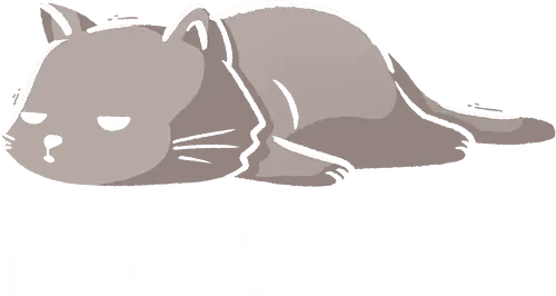 Not Today Cat - cat, lazy, katze, not today, nicht heute, unlust, faulheit, neko