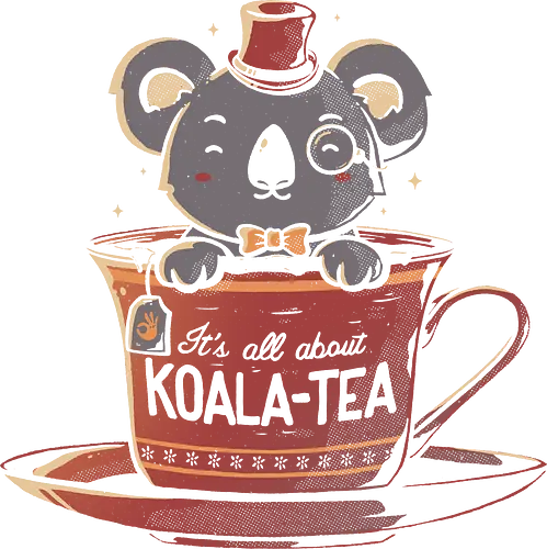 Koala T - koala, beuteltier, tee, cup, tasty, cute, niedlich, süß, t