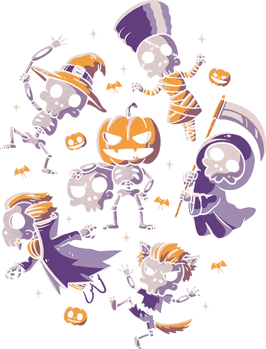 Halloween Skulls - halloween, skulls