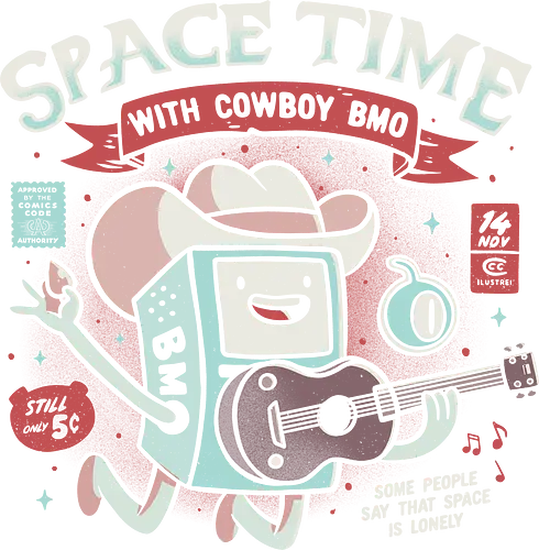 Space Time - tv, cartoon, space, BMO, space cowboy, adventure, time