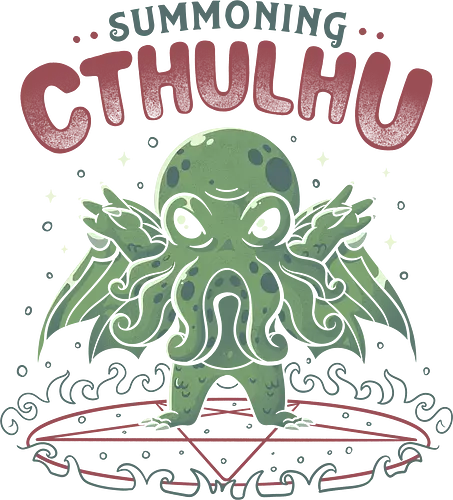 Summoning Cthulhu - summon, cthulhu, lovecraft, h.p. lovecraft, necronomicon, pentagram