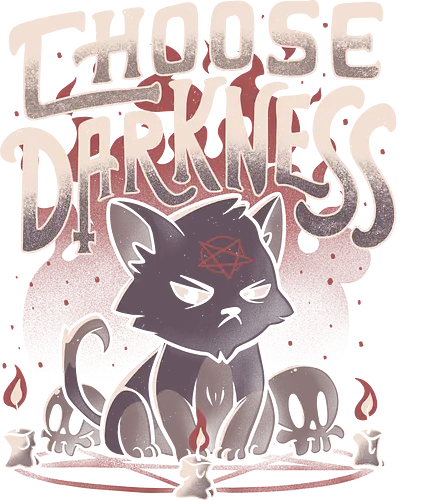 Choose Darkness - cat, katze, okkult, pentagram, summon, darkness