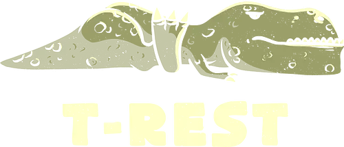 T-Rest - pun, dino, t-rex, Rest, lazy