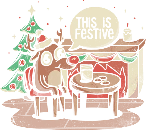 This is Festive - This is fine, meme, christmas, weihnachten, Festive